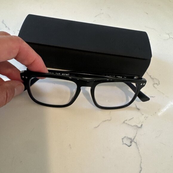 MVMT Reveler Blue Light Blocking Glasses w/ Case — AAAM-BLUE 57-17-145 — Black - Picture 2 of 10